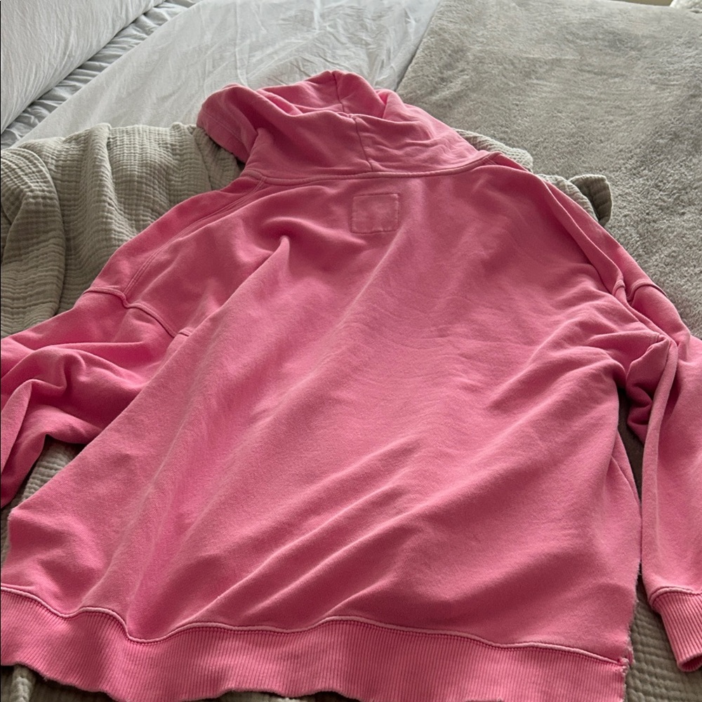 Aerie Bright Pink Hoodie Sweatshirt - Picture 4 of 5